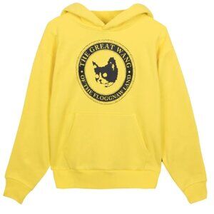 Men's GOLF WANG Yellow Hoodie with Black Great Wang Graphic Label - Size XXL